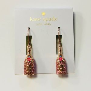 Kate Spade Rose Gold Champagne Earings